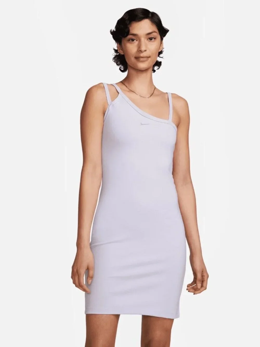 Nike Asymmetrical Dri-Fit Tank Dress Purple Lavender M NWOT